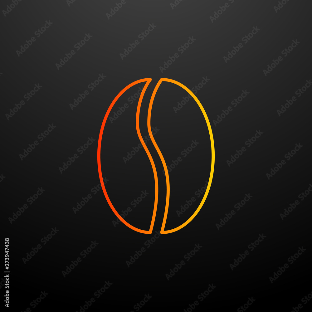 coffee bean nolan icon. Elements of food set. Simple icon for websites, web design, mobile app, info graphics coffee bean nolan icon. Elements of food set. Simple icon for websites, web design, mobile app, info graphics