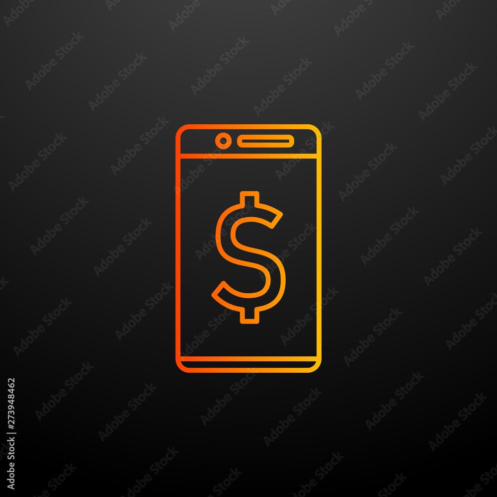 dollar in a smart phone nolan icon. Elements of mobile banking set. Simple icon for websites, web design, mobile app, info graphics dollar in a smart phone nolan icon. Elements of mobile banking set. Simple icon for websites, web design, mobile app, info graphics