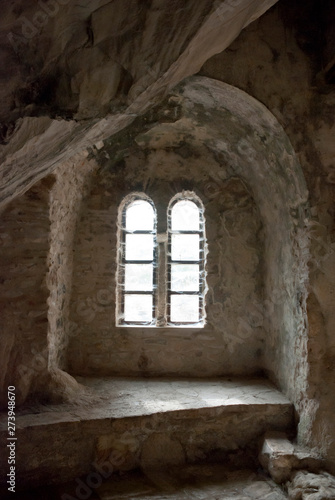 Parnitha Mountain  Athens   Greece  June 2019  The Ntavelis cave and the enclosed monastery