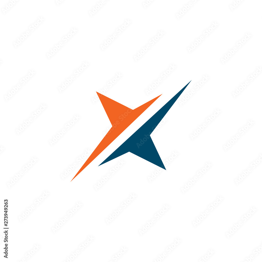X letter initial logo design vector template X letter initial logo design vector template