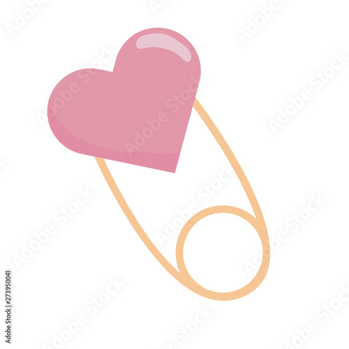 Isolated baby cloth pin design