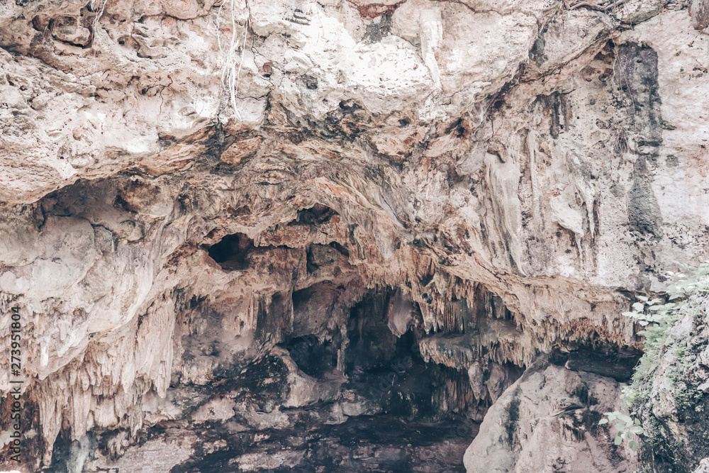 Nature cave in the canyon among the rocks Nature cave in the canyon among the rocks