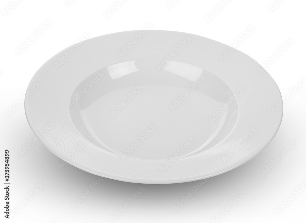 white plate isolated on white background white plate isolated on white background