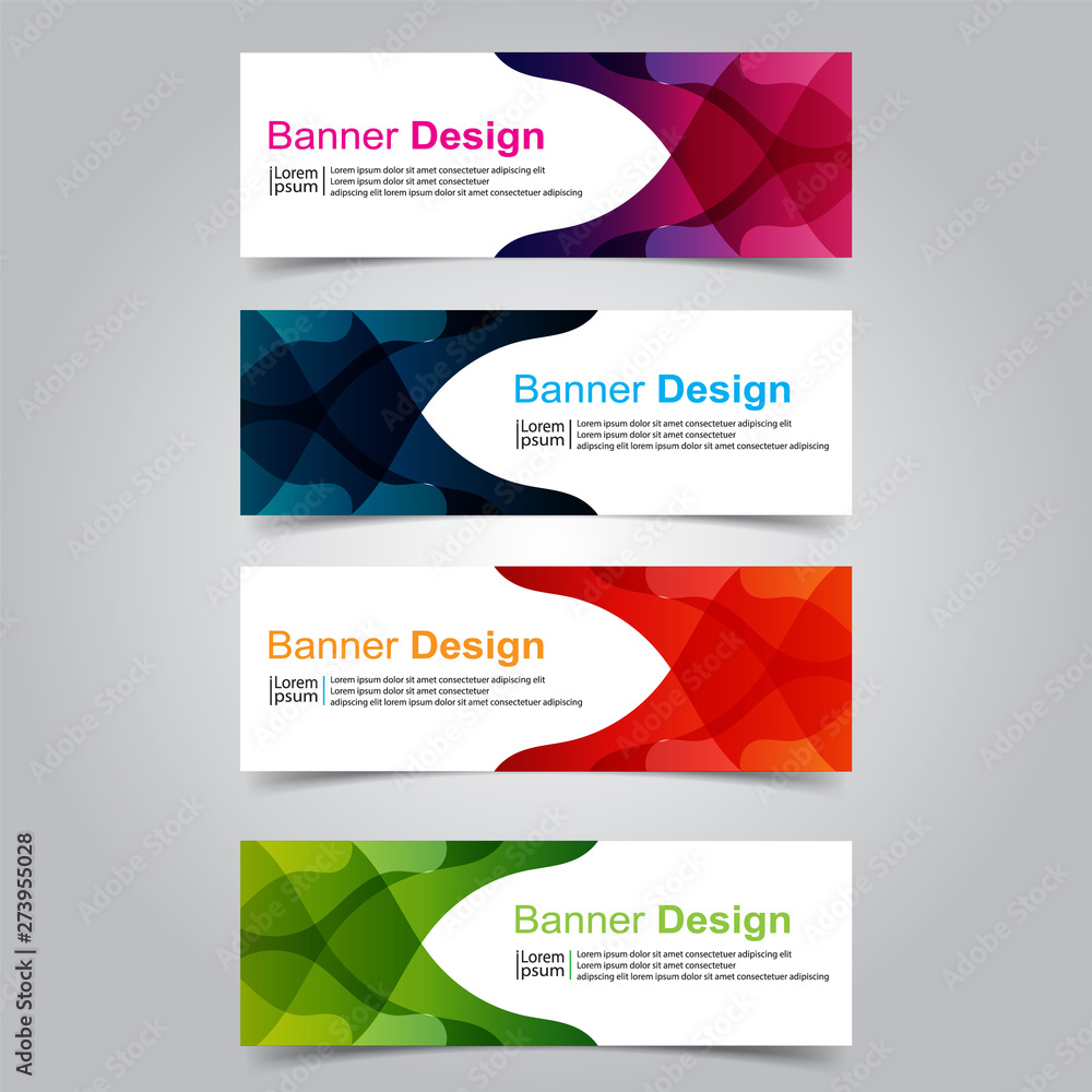 Fototapeta premium Vector abstract design banner web template