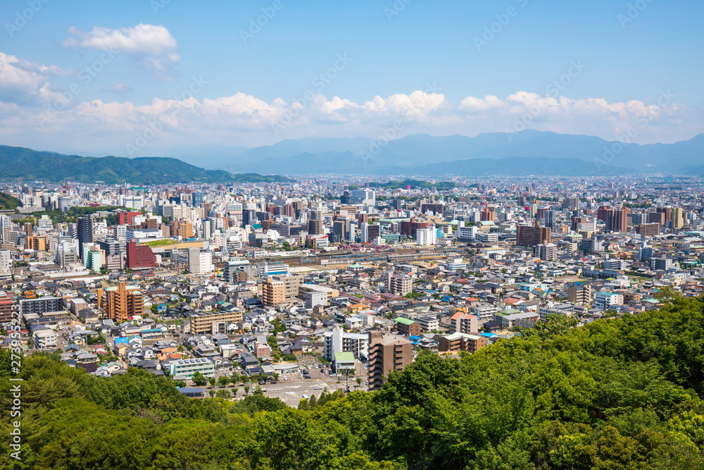 Cityscape of Matsuyama city ,Shikoku,Japan