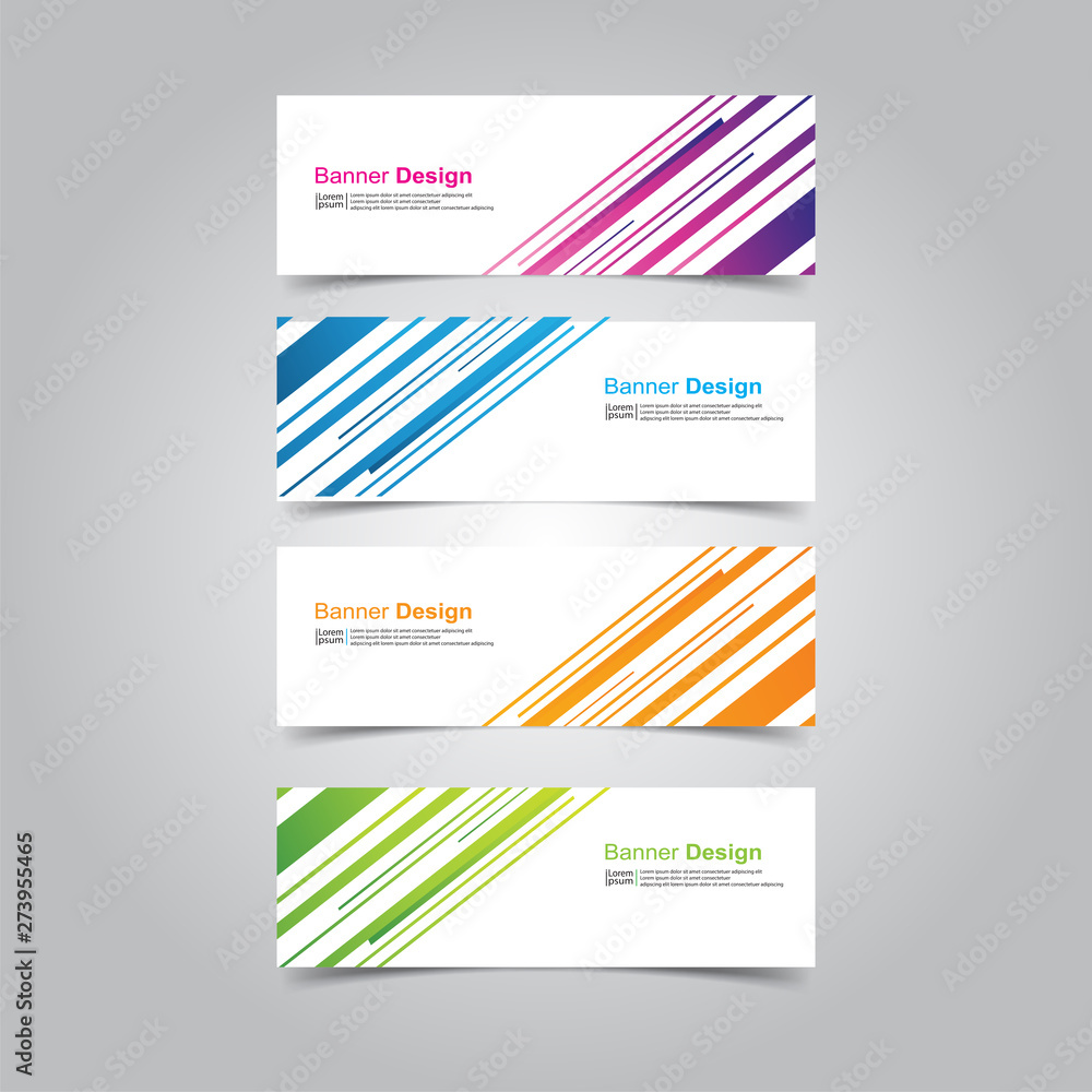 Fototapeta premium Vector abstract design banner web template