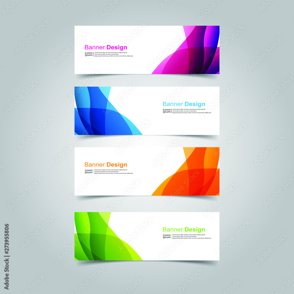 Fototapeta premium Vector abstract design banner web template