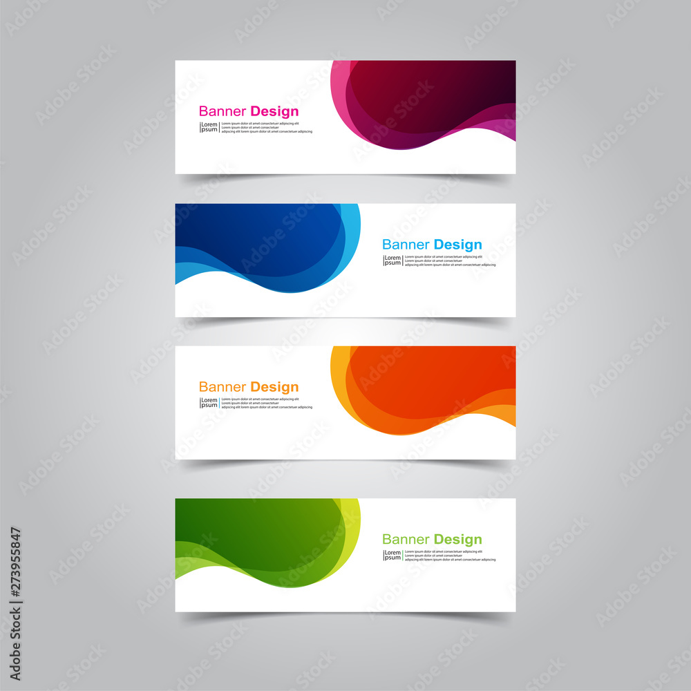 Vector abstract design banner web template