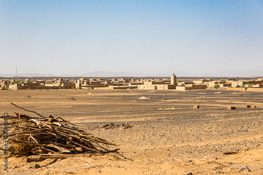 Obraz premium Sahara desert in the Merzouga region, Morocco