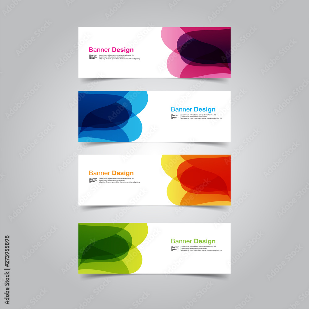 Fototapeta premium Vector abstract design banner web template