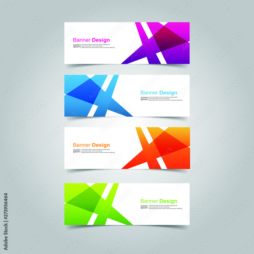 Fototapeta premium Vector abstract design banner web template