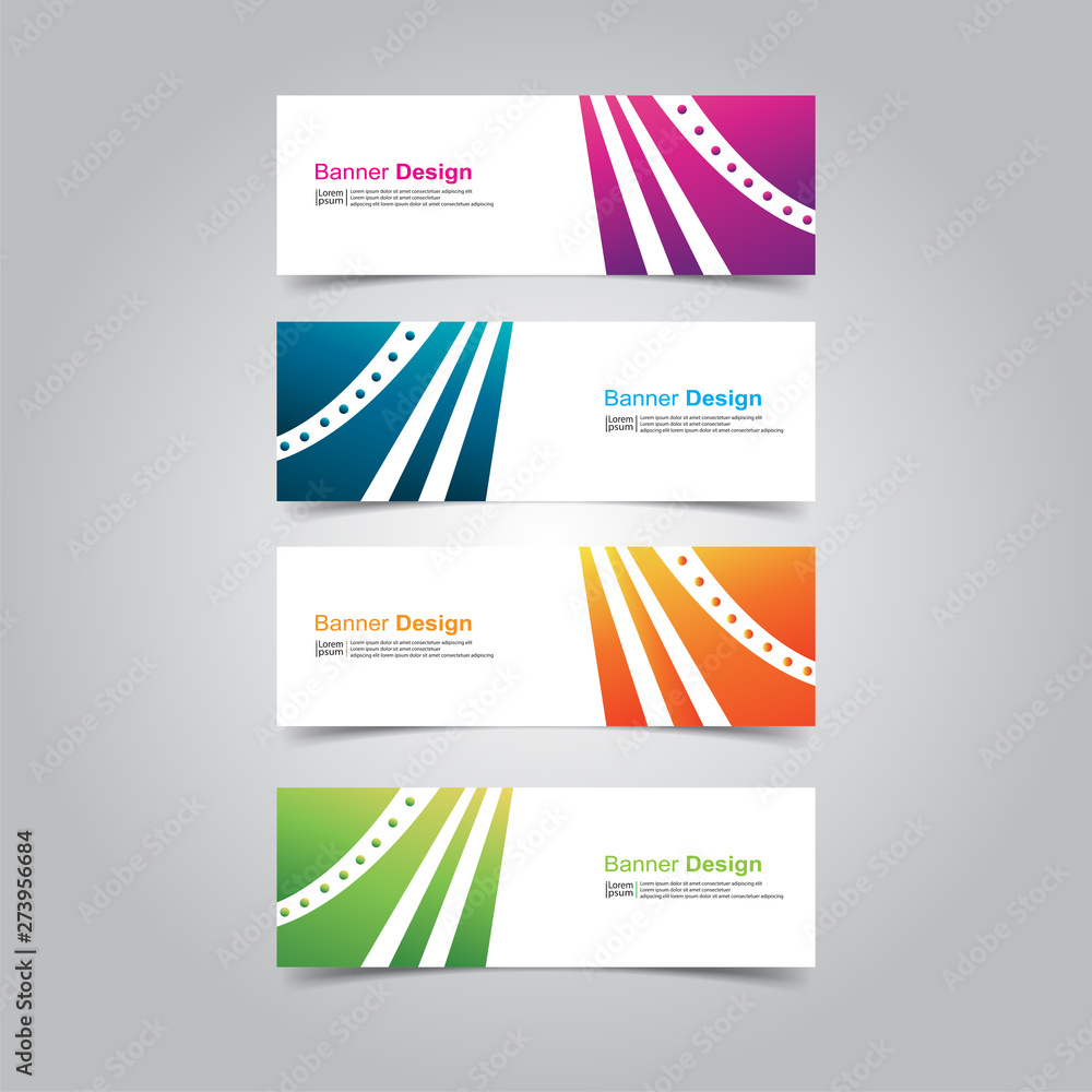 Fototapeta premium Vector abstract design banner web template