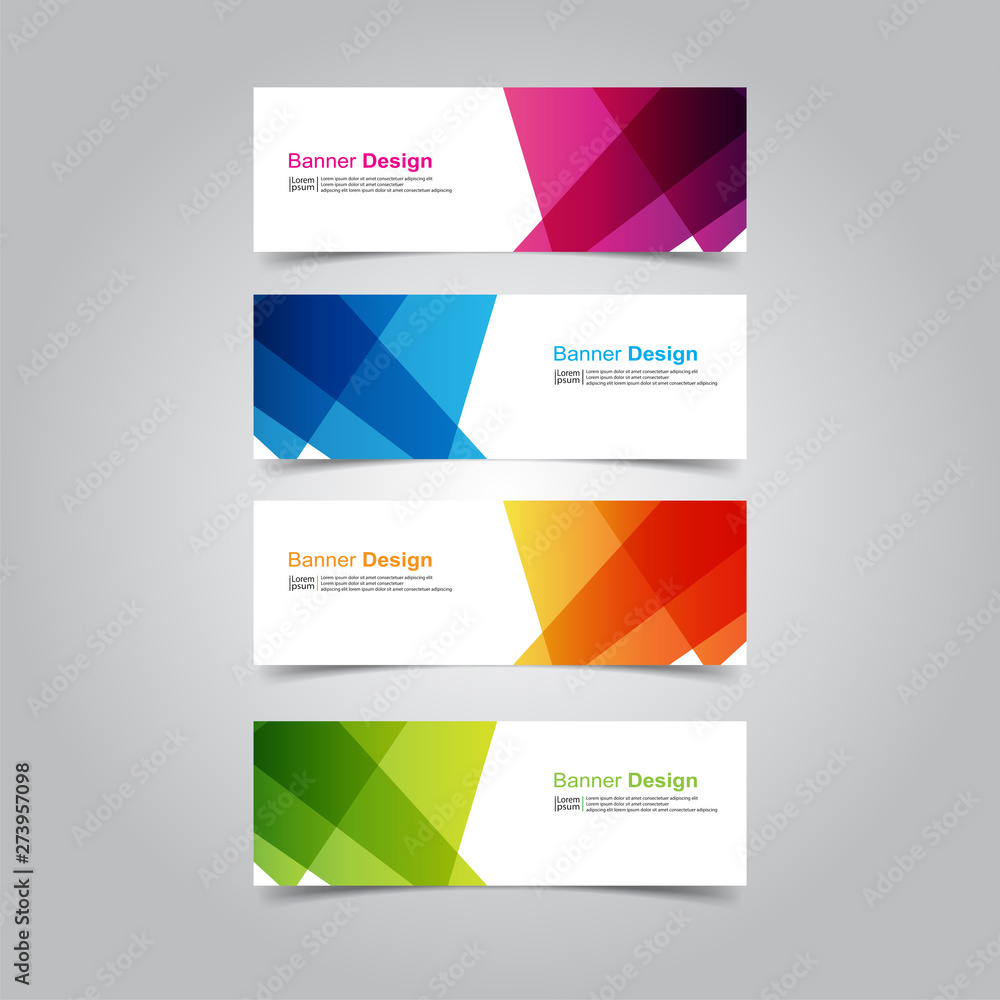 Fototapeta premium Vector abstract design banner web template