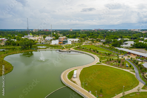 Aerial photo Depot Park Gainesville FL photo