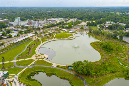 Aerial photo Depot Park Gainesville FL photo