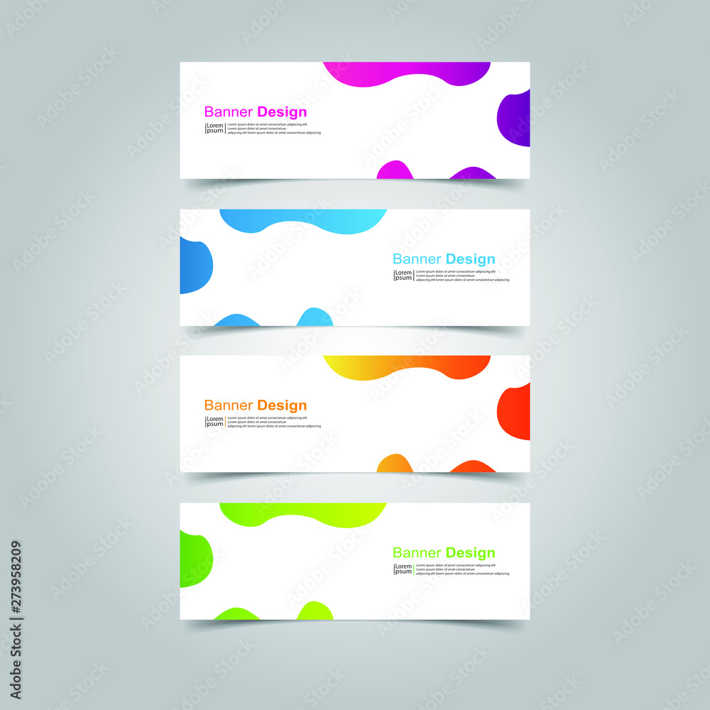 Naklejka premium Vector abstract design banner web template