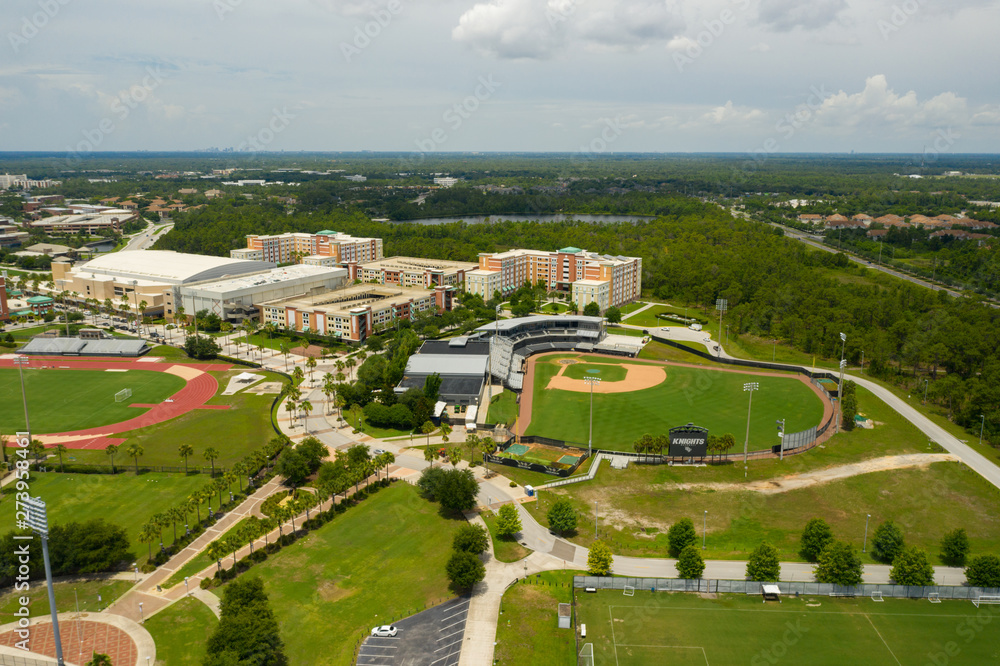 Aerial photo sports fields at University of Central Florida