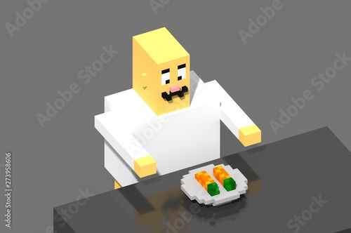 Cozinheiro, cozinha, gourmet, salada, diet