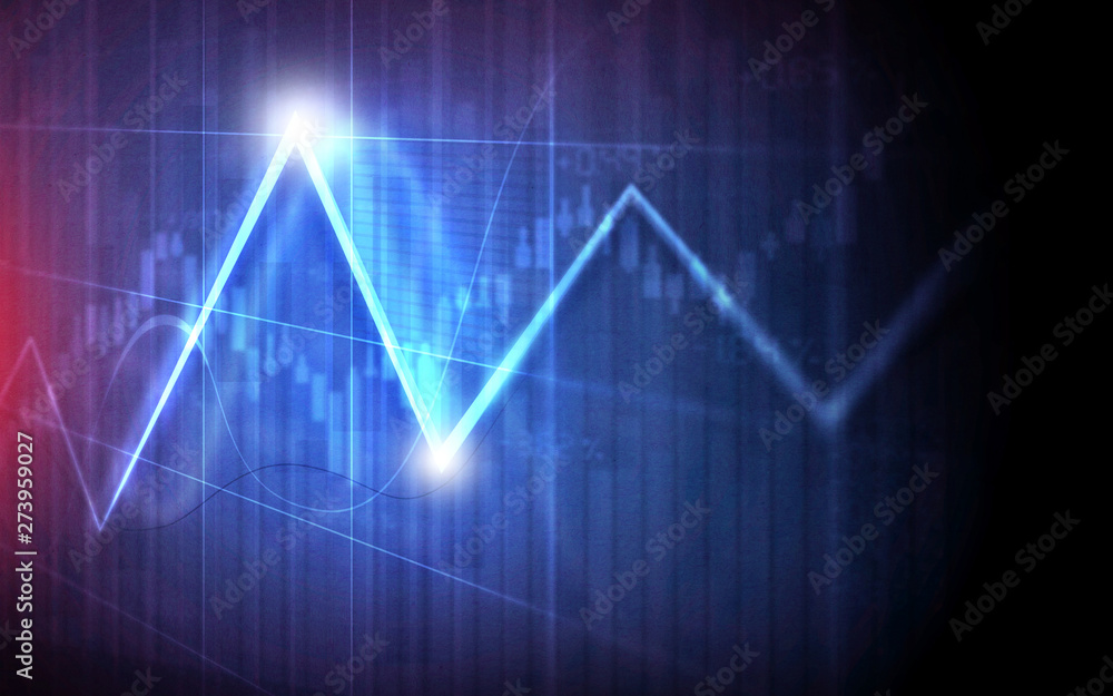 financial charts and graphs background . line graph on screen , illustration financial charts and graphs background . line graph on screen , illustration