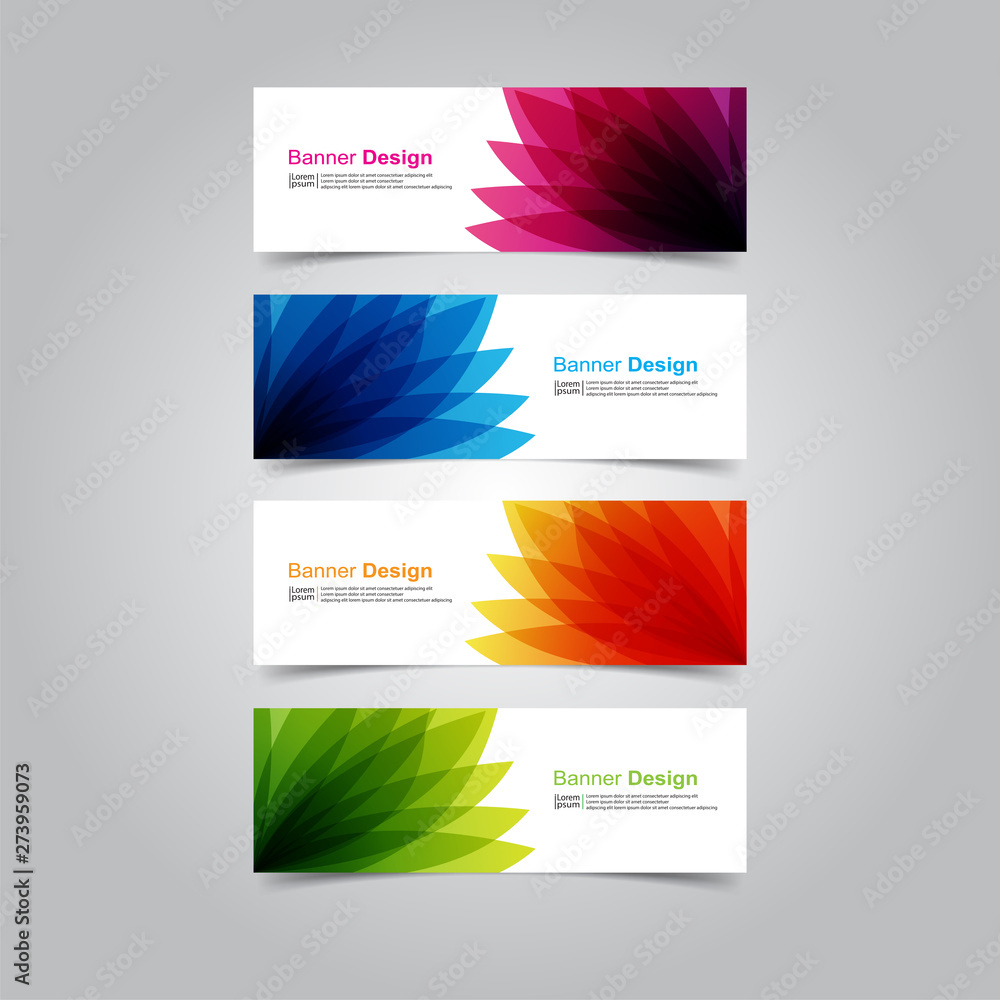Naklejka premium Vector abstract design banner web template