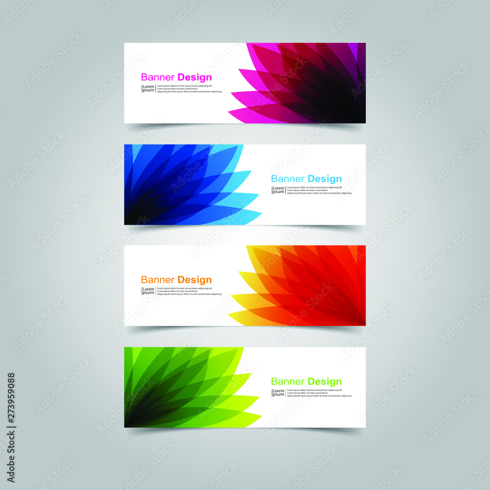 Fototapeta premium Vector abstract design banner web template