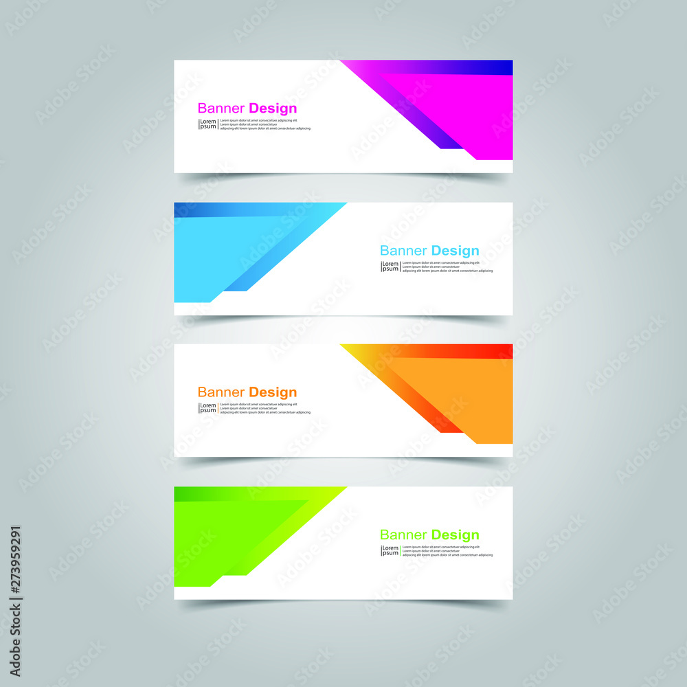Fototapeta premium Vector abstract design banner web template