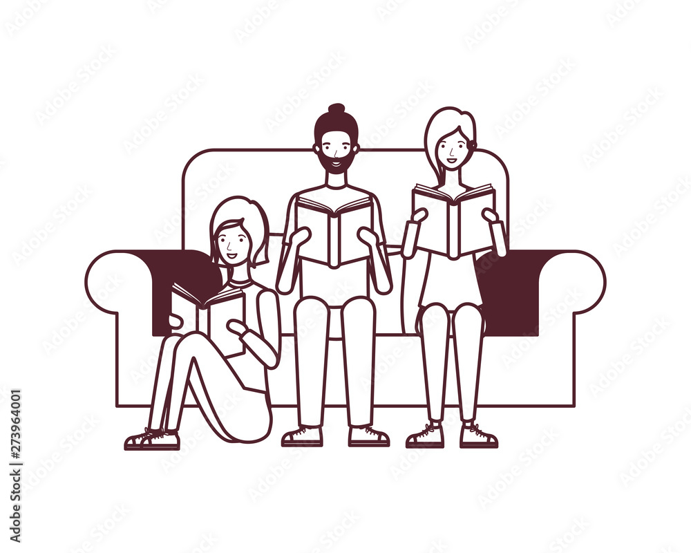 group of people sitting on chair with book in hands group of people sitting on chair with book in hands