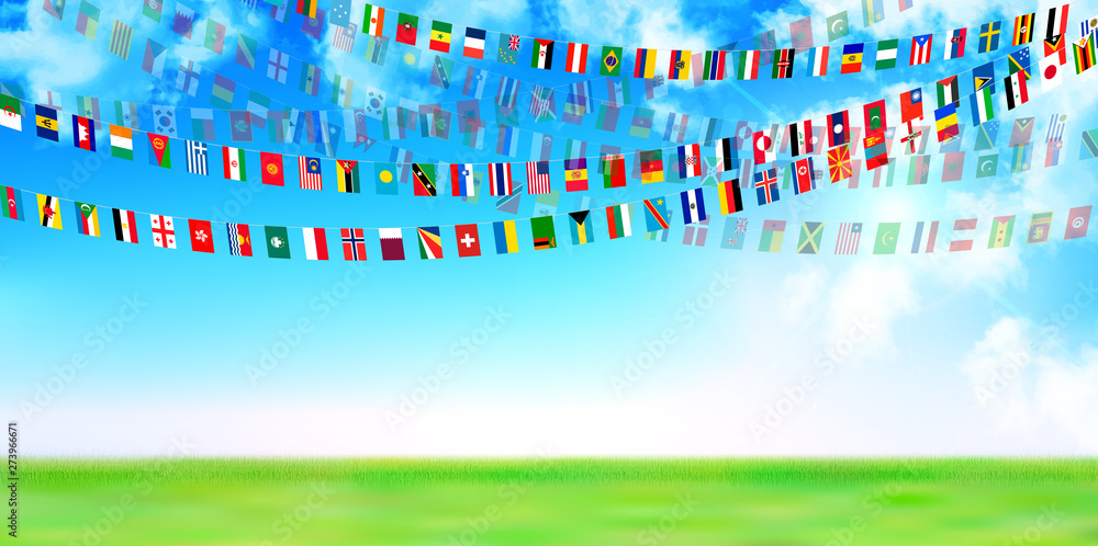 国旗 運動会 風景 背景 Stock Vector Adobe Stock 国旗 運動会 風景 背景 Stock Vector Adobe Stock