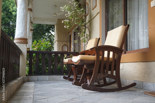 Rocking chairs on front porch