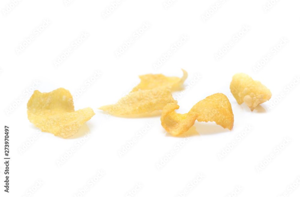 Cornflakes isolated on white background Cornflakes isolated on white background