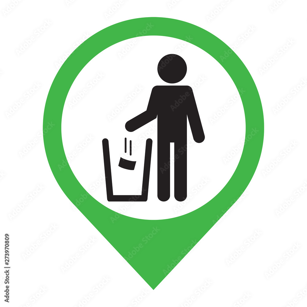 no littering area sign green circle no littering area sign green circle