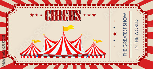 A circus ticket template photo