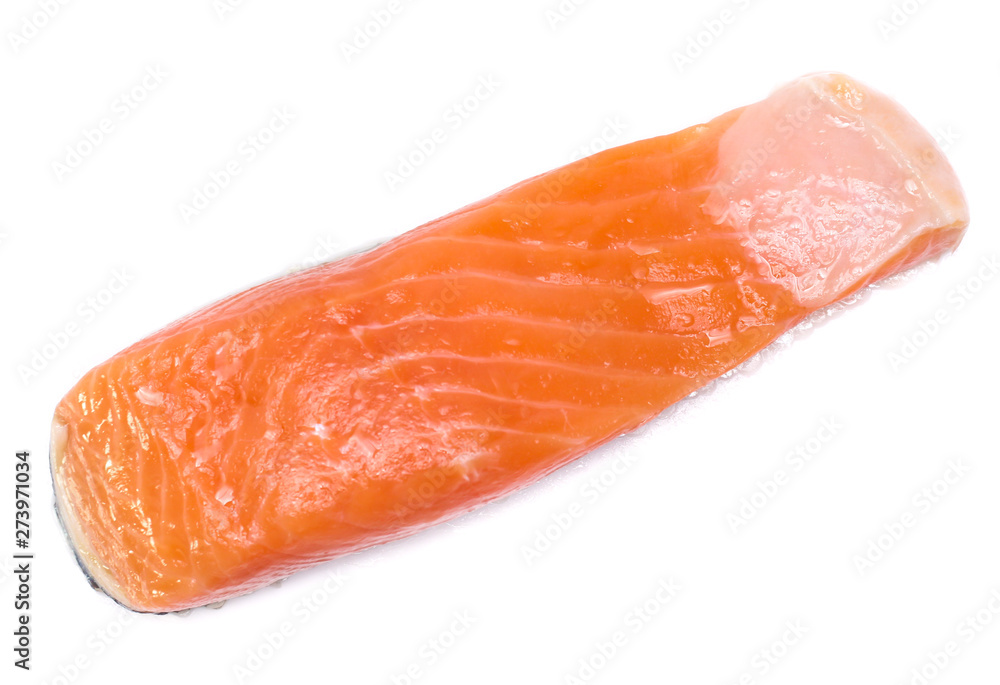 salmon  isolated on white background