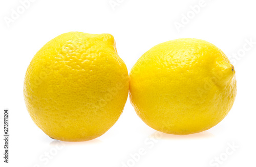 Lemon on a white background