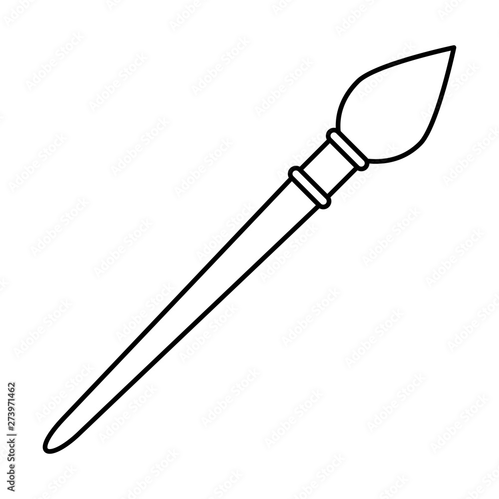 paint brush school supply icon paint brush school supply icon