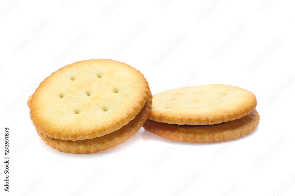 Sandwich biscuits cracker isolated on white background Sandwich biscuits cracker isolated on white background