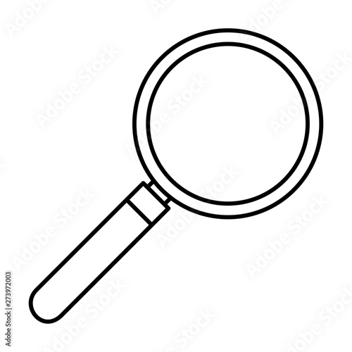 search magnifying glass isolated icon