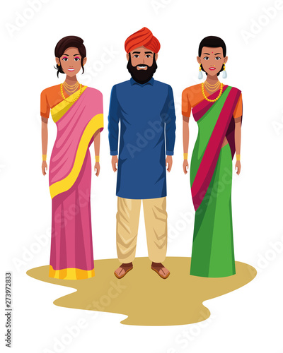group of indian people avatar