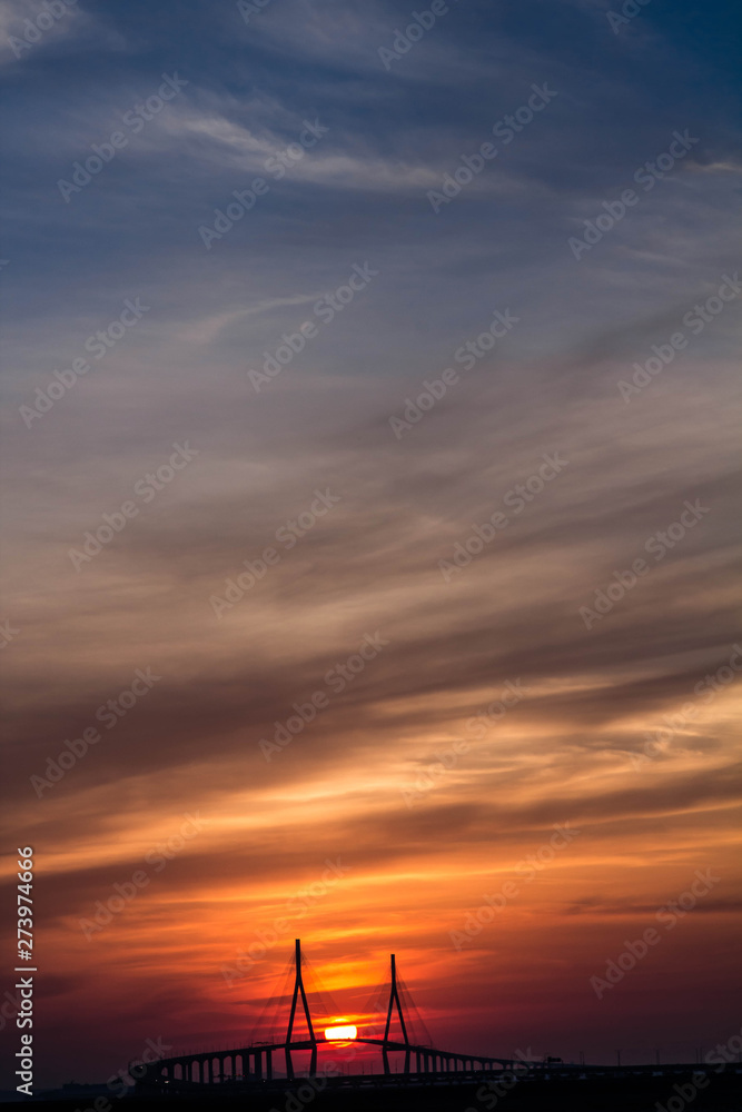 Fototapeta premium 인천대교 일몰