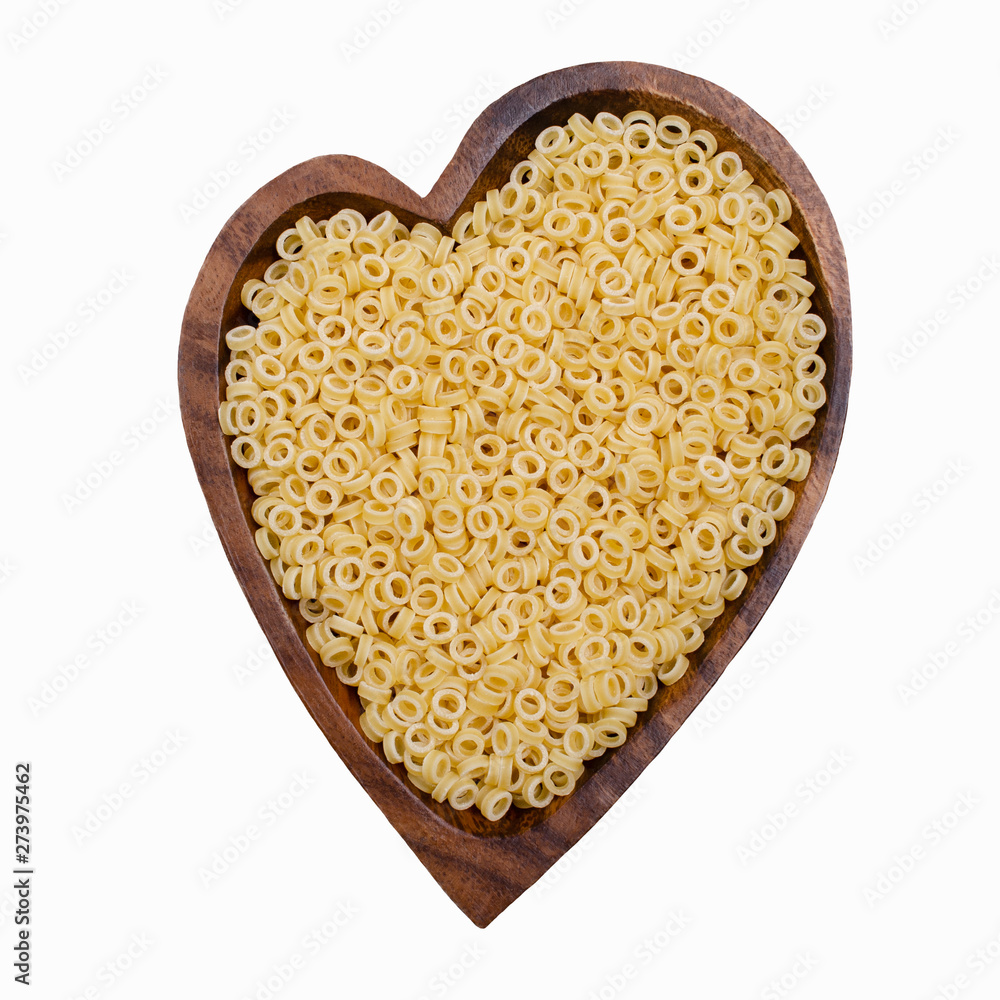 Dry pasta in a bowl Dry pasta in a bowl