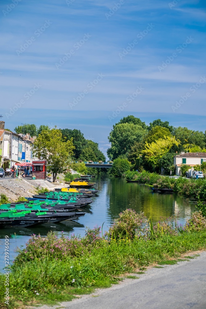 Fototapeta premium Coulon, Venise verte, Deux-Sèvres.