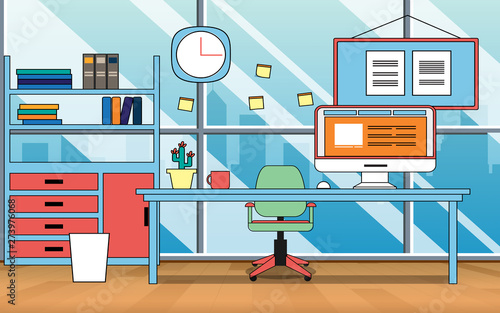office Interior decoration on building