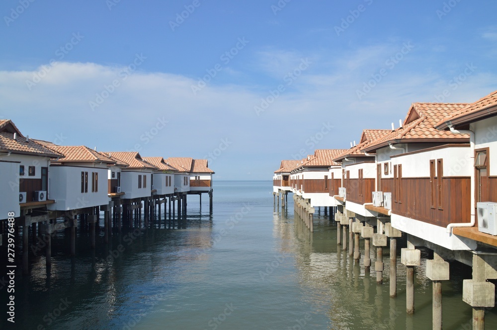 floating resort at Port Dickson, Malaysia