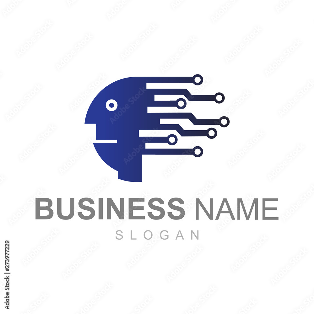 people logo and technology speed, fast and speed logo people logo and technology speed, fast and speed logo