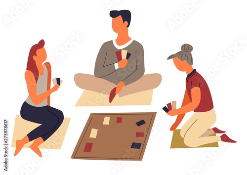 Board game or play cards family entertainment and leisure pastime
