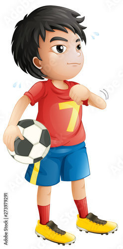 A football player character