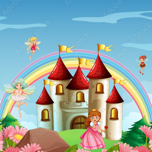 Princess in fantasy land