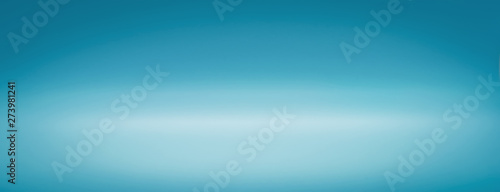 Simple blue gradient Wide banner studio light background ,Space for Text Composition art image, website, magazine or graphic for commercial campaign design
