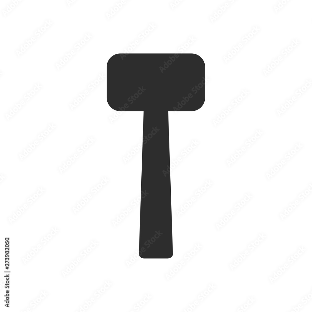 Hammer icon template black color editable. Hammer symbol Flat vector sign isolated on white background. Simple vector illustration for graphic and web design. Hammer icon template black color editable. Hammer symbol Flat vector sign isolated on white background. Simple vector illustration for graphic and web design.