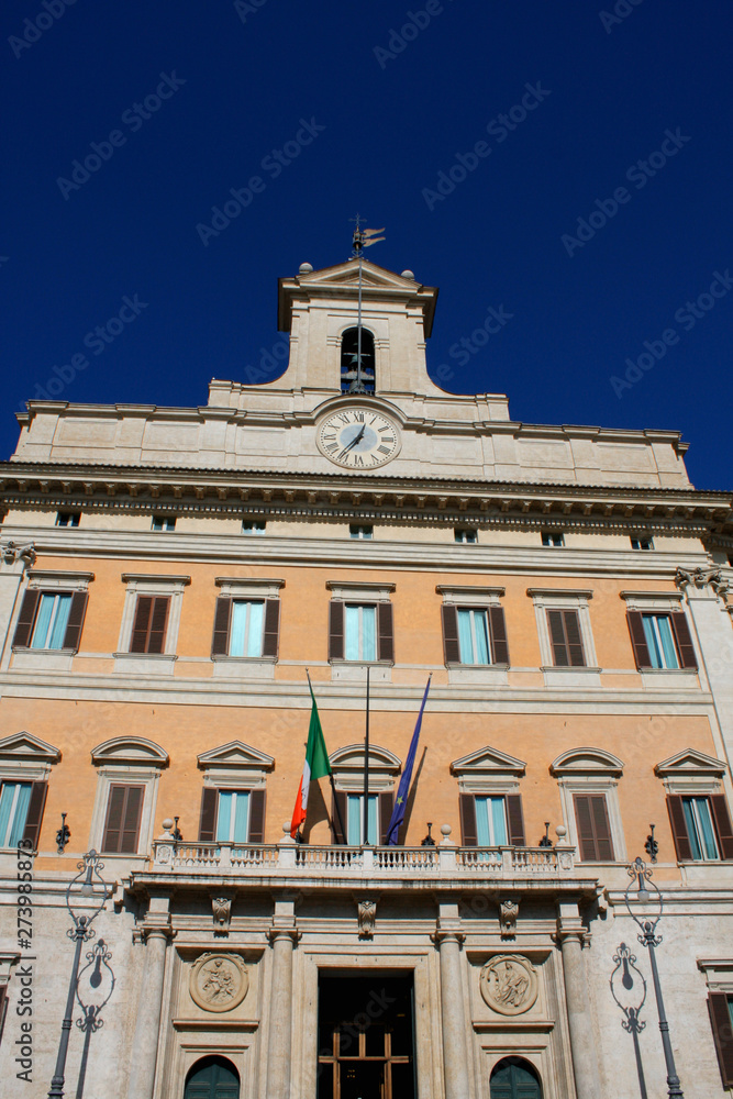 Palazzo Montecitorio is a palace in Rome and the seat of the Italian Chamber of Deputies.